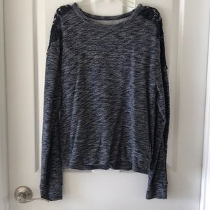 Hollister lace shoulder sweater
